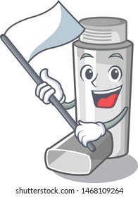 With flag asthma inhaler in the character bag