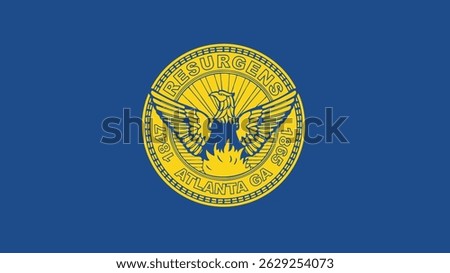 Flag of Atlanta, 16:9 Format, Atlanta Flag