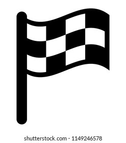 
A flag is attached with a rod having boxes on it, racing flag
