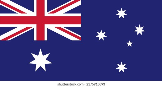Flag of Australia. Accurate proportion and official colors.
