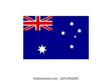 The flag of Australia features the Union Jack in the top left corner, representing its historical ties to the United Kingdom.