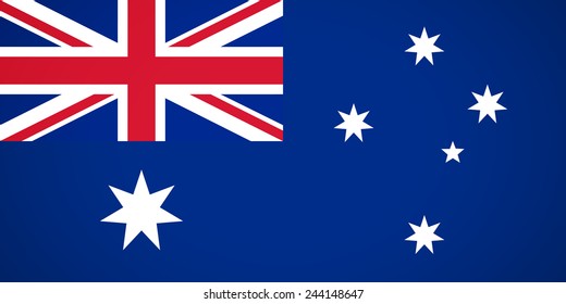 Flag of Australia flat icon for your business presentations. vector illustration