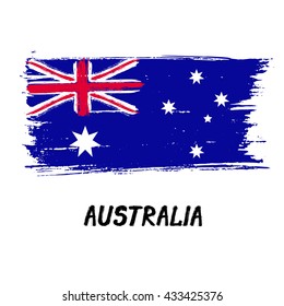 Flag Of Australia  - Grunge