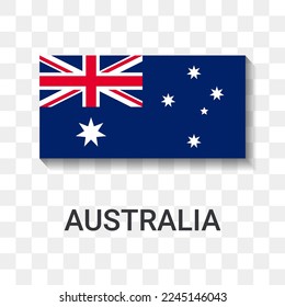 Flag of Australia Icon Vector Illustration