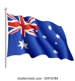 Flag of Australia. Vector.