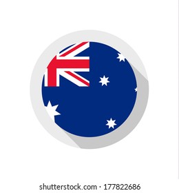 Flag of Australia, vector illustration