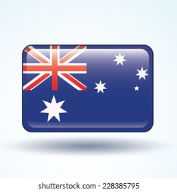 Flag of Australia, vector illustration