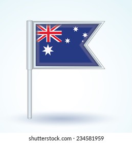 Flag of Australia, vector illustration