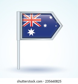 Flag of Australia, vector illustration