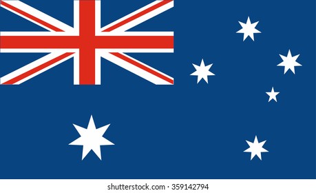 Flag Australia vector illustration