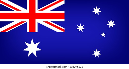 Flag of Australia, vector illustration