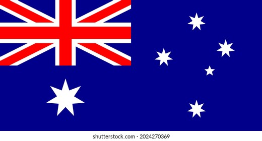 Indicar símbolo de ilustración vectorial de Australia icono de país nacional. Bandera de la nación Libertad Australia independencia patriotismo celebración diseño del gobierno cultura de objetos simbólicos oficiales internacionales