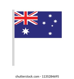 Flag of Australia.Australia Icon vector illustration,National flag for country of Australia isolated, banner vector illustration. Vector illustration eps10.