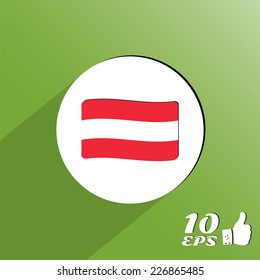 Flag of Austria against the background. Made in vector