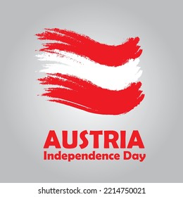Flag of Austria, background design art brush