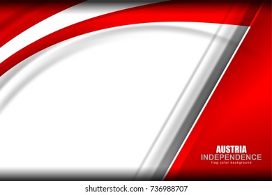 Flag of Austria Background for Independence Day and other events, Vector illustration Design