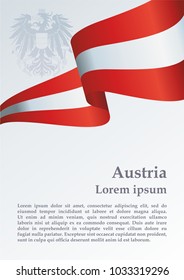 Flagge von Österreich, Hell, bunte Vektorgrafik