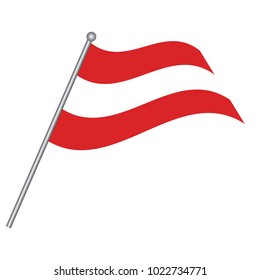Flag of Austria. Austria Icon vector illustration,National flag for country of Austria isolated, banner vector illustration. Vector illustration eps10.