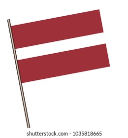 Flag of Austria  isolated on a white background