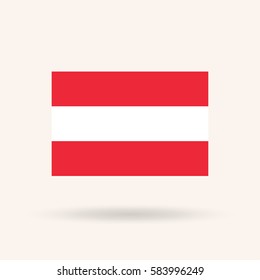 Flag of Austria. Vector Illustration