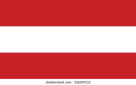 Flag of Austria. Vector illustration. The size of the original.