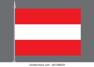 Flag of Austria. Vector illustration. The size of the original.