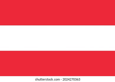 Flag Austria vector illustration symbol national country icon. Freedom nation flag Austria independence patriotism celebration design government international official symbolic object culture