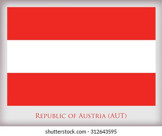 Flag of Austria.Austria flag vector illustration.