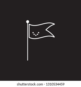 flag award icon. Simple element illustration. award symbol design template. Can be used for web and mobile