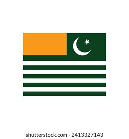 Flag of Azad Kashmir vector eps
