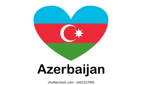 Flag of Azerbaijan. The color and size of the original.