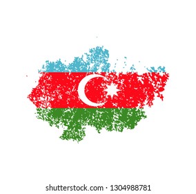 Flag Azerbaijan of the old state