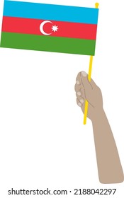 Flag of Azerbaijan vector hand drawn flag,Azerbaijan manat hand drawn flag