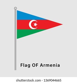 flag of Azerbaijan - vector illustration