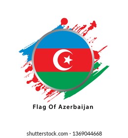 flag of Azerbaijan - vector illustration
