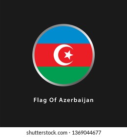 flag of Azerbaijan - vector illustration