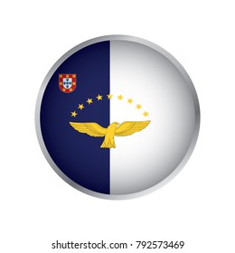 Flag of Azores (Round icon)