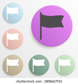 Farbsatz für Flaggen. Einfache Glyphe, flache Vektorgrafik von Web-Icons für i und ux, Website oder mobile Anwendung