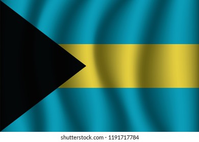 Flag of Bahamas. Bahamas Icon vector illustration eps10.