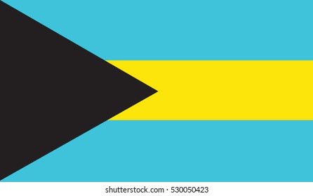 flag of bahamas vector icon illustration eps10