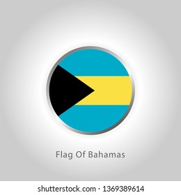 FLAG OF BAHAMAS - VECTOR ILLUSTRATION