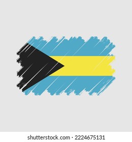 Flag of Bahamas vector illustration