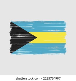 Flag of Bahamas vector illustration