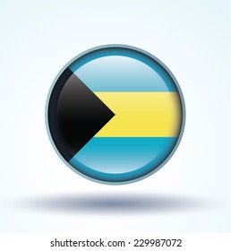 Flag of Bahamas, vector illustration