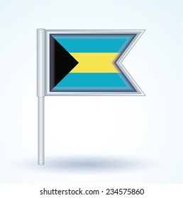 Flag of Bahamas, vector illustration