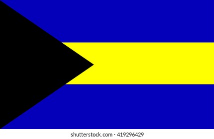 Flag of Bahamas vector image