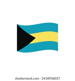 Símbolo de la bandera de las Bahamas