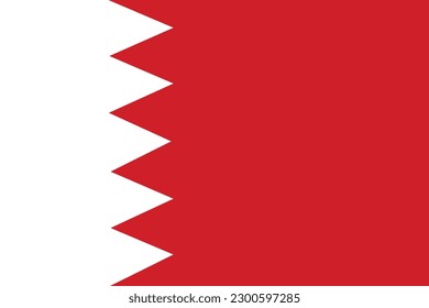 Flag of Bahrain. Bahrain Flag 