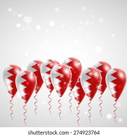 Flag of Bahrain on balloon.