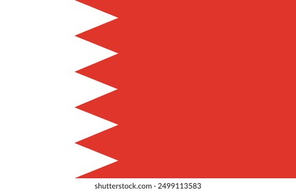 The flag of Bahrain, vector design